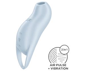 Satisfyer Pocket Pro 1 - Air Pulse Clitoral Stimulator (Blue)