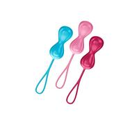 Satisfyer Balls, Love Bead Training Set, Bright Dual Bead Set with Vibration for Increased Sensuality, 3.4 cm, Set of 3