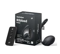 Satisfyer Vibrator Sat2767 Ribbed Petal - Remote & App, Rechargeable, Waterproof, Black