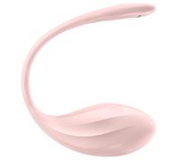 Satisfyer Ribbed Petal - wearable remote-control vibrating egg (pink)