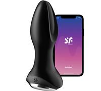 Satisfyer Rotator Plug 2+ App Controlled Rotating Vibrating Butt Plug, Black