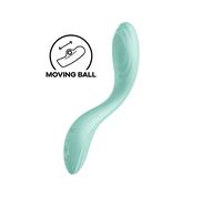 Satisyfer, G-spot Vibrator, 'Rrrolling Pleasure', 22 cm, 2 in 1: Vibration and Stimulation Ball, Colour:Mint