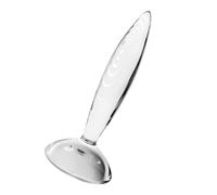 Satisfyer Sparkling Crystal | 21 cm | Glass Dildo | Borosilicate Glass | Ribbed Texture for Enhanced Stimulation | Wide Base for Safe Play | Perfect for Hot & Cold Temperature Play