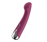 Satisfyer Spinning G-Spot 1 | 16.5cm | G-spot Vibrator | 12 Vibration and 5 Rotation Programs | Programs can be Controlled Separately | Waterproof (IPX7) | Skin-Friendly Silicone, Colour:Berry