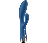 Satisfyer Spinning Rabbit 1 Rabbit Vibrator | Rotation for G-Spot and Clitoris | Silicone Sex Toy for Women | Rotation Function Stimulation | 12 Vibration and 5 Rotation Programmes | Blue