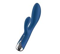 Satisfyer Spinning Rabbit 1 Rabbit Vibrator | Rotation for G-Spot and Clitoris | Silicone Sex Toy for Women | Rotation Function Stimulation | 12 Vibration and 5 Rotation Programmes | Blue