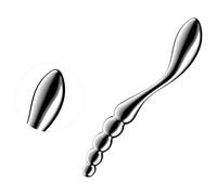 Satisfyer Star Force 1 - Textured Steel Dildo (Silver)