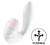 Satisfyer Supernova - Rechargeable Air-Pulse 2-in-1 Vibrator (White)