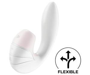 Satisfyer Supernova - Rechargeable Air-Pulse 2-in-1 Vibrator (White)