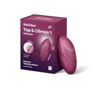 Satisfyer Tap & Climax 1 Vibrator | Lay-on Vibrator with Tapping Function | Rechargeable Massager for Women | Skin-Friendly and Waterproof (IPX7) | Vibrating Clitoral Stimulator Adult Sex-Toy