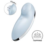 Satisfyer Tap & Climax 2 - Dual Clitoral Stimulator & Vibrator (Blue)