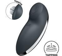 Satisfyer Tap & Climax 2 Grey Vibrator and Clitoral Stimulator, Color Gray