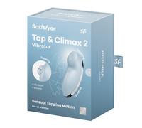 Satisfyer Tap & Climax 2 Light Blue Sex Toy Clitoral Vibrator App Rechargeable