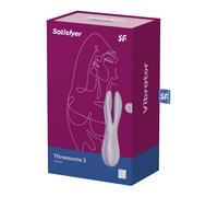 Satisfyer Threesome 2 Violet Sex Toy Clitoral Vibrator Rechargeable Waterproof