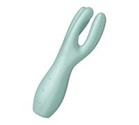 Satisfyer Threesome 3 Lay-on Vibrator | Colour: Mint | 3 Motors & 12 Vibration Programs | for Clitoral & Labia Stimulation | Ergonomic | Waterproof (IPX7) | Adult Sex Toy for Women