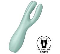 Satisfyer Threesome 3 - Rechargeable Clitoral Vibrator (Mint)