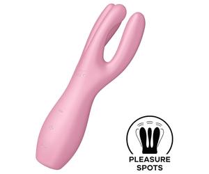 Satisfyer Threesome 3 - Rechargeable Clitoral Vibrator (Pink)