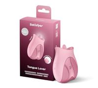 Satisfyer Tongue Lover Tongue Vibrator & Suspended Vibrator for Women, 8 Vibration Programs & 8 Leak Modes, Waterproof (IPX7), Quiet Clitoris Vibrator Made of Silicone, USB-C Charging Function
