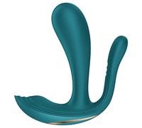 Satisfyer Top Secret+ - 3-armed, wearable vibrator (green)