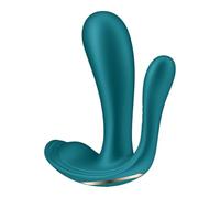 Satisfyer Top Secret+ Battery-Line | Vibrator for G-spot & Backdoor Stimulation | 2 Separately controllable Motors | 12 Vibration Programs | Battery-Powered (CR2) | Silicone | Discreetly Portable
