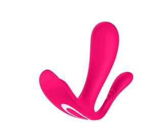 Satisfyer Top Secret+ | Portable Bluetooth Vibrator | Connect App Control | 2 Motors | G Spot & Anal Stimulation | Sex Toys for Couples & Women | Quiet & Powerful Vibrator | Pink Adult Massager