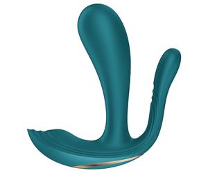 Satisfyer Top Secret+ - Wearable 3-Prong Vibrator (Green)