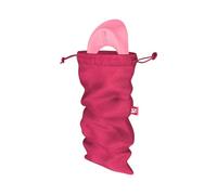 Satisfyer Treasure Bags | Adult Sex-Toy Storage | Soft and Washable Material | Discreet Storage | Colour in Pink & Size in M
