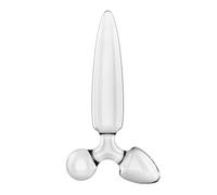Satisfyer Triple Crystal 1 Glass Dildo | Low Friction