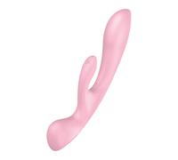 Satisfyer Triple Oh Pink Rabbit Vibrator G-Spot Clitoris Magic Wand Massager