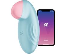 Satisfyer Tropical Tip App Controlled Lay-On Clitoral Vibrator Blue