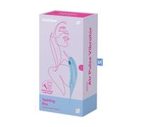 Satisfyer Twirling Pro Vibrator | Air-Pulse & Lay-On | USB Rechargeable | Waterproof (IPX7) | Adult Sex Toy for Women | Ultimate Pleasure | Silent Functionality | Colour: Blue