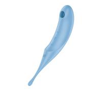 Satisfyer Twirling Pro Vibrator | Air-Pulse & Lay-On | USB Rechargeable | Waterproof (IPX7) | Adult Sex Toy for Women | Ultimate Pleasure | Silent Functionality | Colour: Blue
