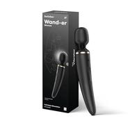 Satisfyer 'Wand-er Woman' Massage Stick with 50 Vibration Modes 34 cm | Massage Stick Strong & Quiet | Electronic Body Massage for Women & Men | Small Full Body Massager | Color: Black