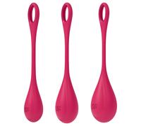 Satisfyer Yoni Power 1 - Red Geisha Ball Set (3-Piece)
