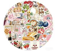 Satiskid 100 Pcs Aesthetic Stickers Pack, Waterproof Vinyl Stickers for Adults Teens,Removable Laptop Book Stickers Collection, Cute Meme Journal Stickers for Kindle, Computer, Water Bottle Decor