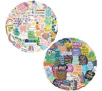 Satiskid 100 PCS Book Stickers for Kindle, Motivational & Mental Health Stickers for Laptops, Water Bottles, Phone Cases, Journals, Inspirational Stickers for Teens, Women and Students