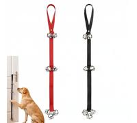 Satiskid 2PCS Dog Doorbell Adjustable Length Dog Training Doorbell for Potty Training, Pet Bell with Stainless Steel Bells & Secure Loop for Puppy Adult Dogs