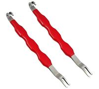 Satiskid 2PCS Electrical Disconnect Separator, Red Automotive Electrical Connectors Removal Tool, Dual-Ended Terminal Connector Disassembler Pry Bar for Cars Trucks Maintenance Repair