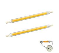 Satiskid 2PCS R7S LED Bulbs, 10W Dimmable Light Bulb, Warm White 3000K, 78mm*16mm Double-Ended J78 Halogen Replacement,No Flickering Energy Saving for Home & Workshop