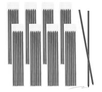 Satiskid 48pcs 2.8mm Pencil Refills for Carpenter Pencils, Black Pencil Lead Compatible with Tracer/Pica Pencils, Deep Hole Marker Solid Replacement for Woodwork Construction