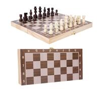 Satiskid Magnetic Chess Set, Wooden Chess Board, Portable Foldable Travel Chess Board Set, Strategy Game for Kids Adults, Educational Board Games Gifts (Magnetic)