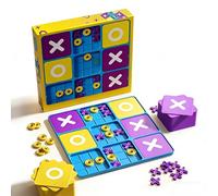 Satiskid Tic Tac Toe Board Game - 9x9 Grid XO Tabletop Game, 2-Player Strategy Game for Kids & Adults, Logic Thinking Training Educational Toy for Ages 3+