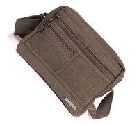 Sativa Hemp Medium Smart Shoulder Bag Bags-Khaki