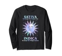 Sativa to Change The Things I Can Indica, Cannabis Long Sleeve T-Shirt