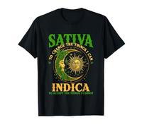 Sativa To Change The Things I Can Indica Cannabis Weed Fun T-Shirt