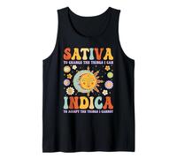 Sativa To Change The Things I Can Indica Groovy Cannabis 420 Tank Top