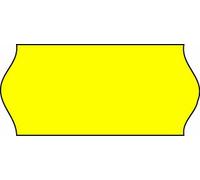 SATO 26x12mm Yellow, Permanent Labels (45k) Wavy Edge for SATO Kendo 26 & Lynx Lite 2612