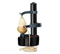 SATOHA Electric Potato Peeler Fruit & Vegetable Cutter Kitchen Peeling Tool (Black, Stainless Steel)