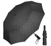 Satol Golf Umbrella 54 Inch Windproof with Auto Open Close, Double Vented Canopy - Compact Design Fits Golf Bag, Backpack, Car