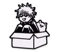 Satoru Gojo Jujutsu Kaisen Sorcery Magic Anime Manga Cute Kawaii 2.8" Iron On Embroidered Patch for Clothing